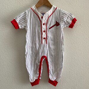 VTG Atlanta Braves Baseball MLB 18 Months One Piece Bodysuit Rookie League